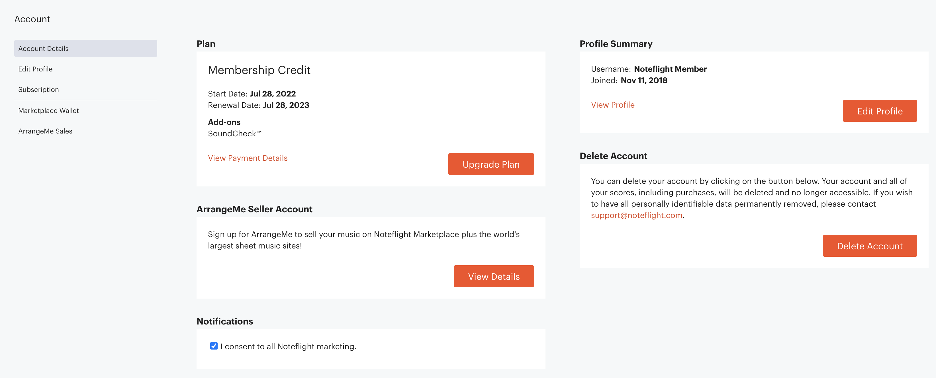 managing-your-account-noteflight-support